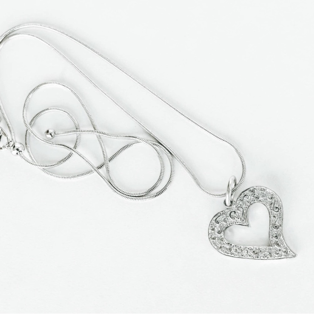 Asymmetric Heart Necklace